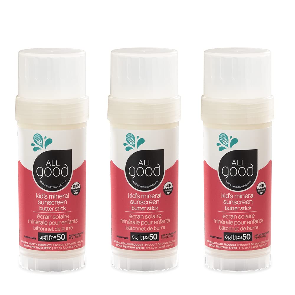 All Good Kids Mineral Sunscreen Butter Stick SPF 50 for Face