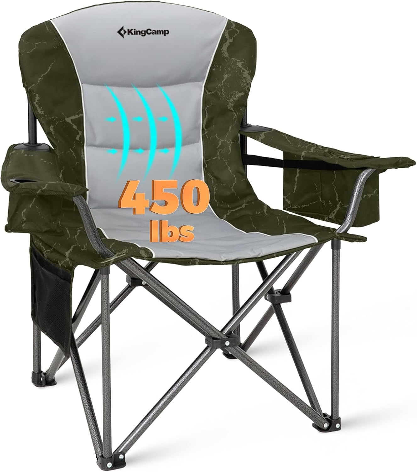 KingCamp Oversized Camping Folding Chair for Ultimate Comfort