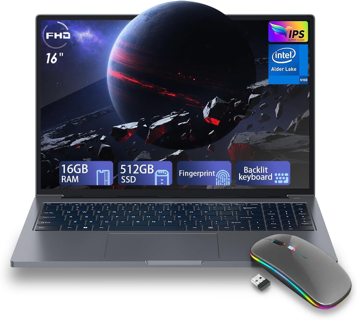 ZOLWAYTAC Gaming Laptop with 16GB RAM and 512GB SSD Performance