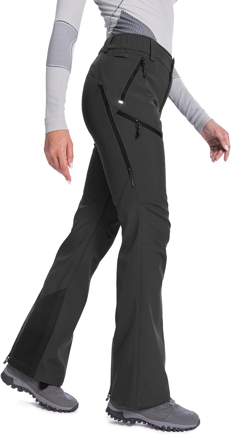 Moosehill Women's Snow Ski Pants for Winter Hiking and Snowboarding