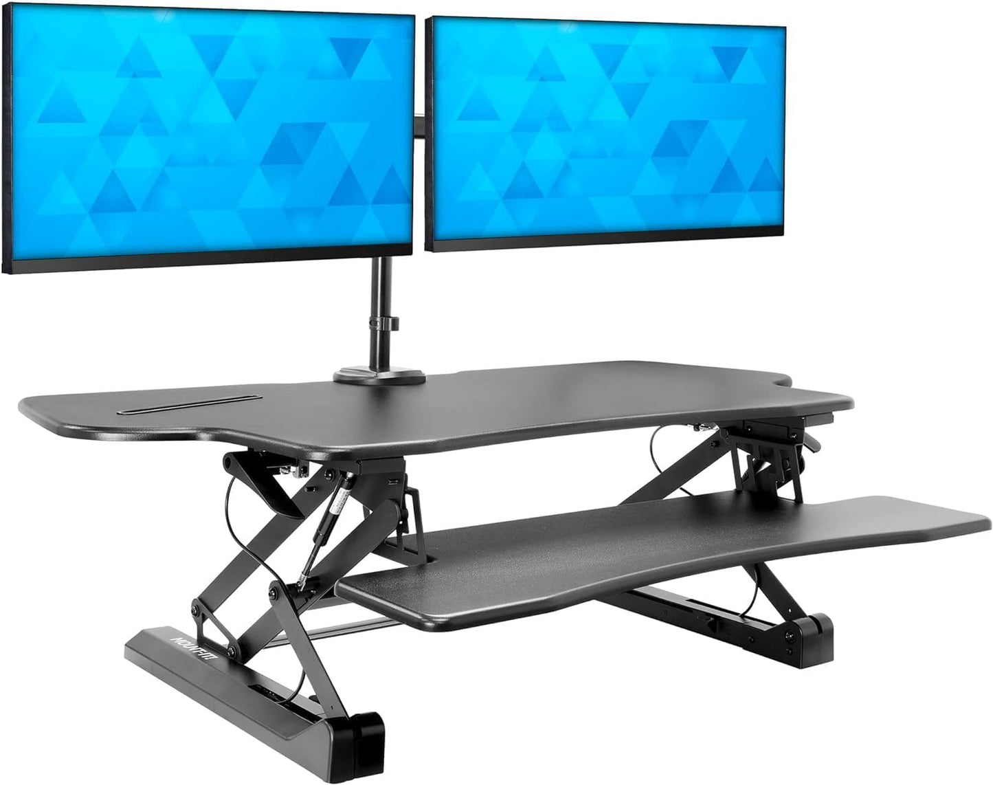 Mount-It! Standing Desk Converter for Dual Monitors Up to 32