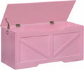 Storage Bench Toy Chest 39.4 in Retro Wooden Storage Bench - Safe