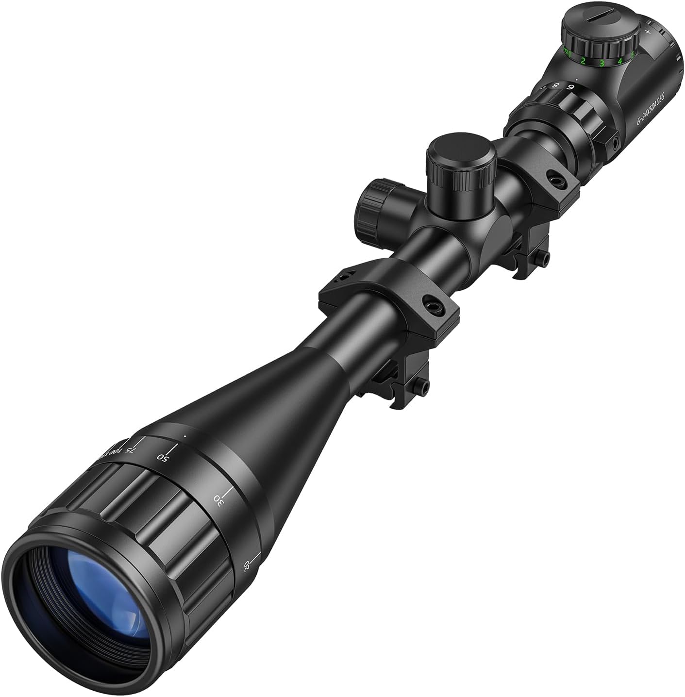 CVLIFE 6-24x50 AO Rifle Scope with Illuminated Reticle