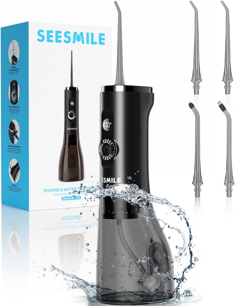 Water Dental Flosser Teeth Pick: Portable Cordless Oral Irrigator