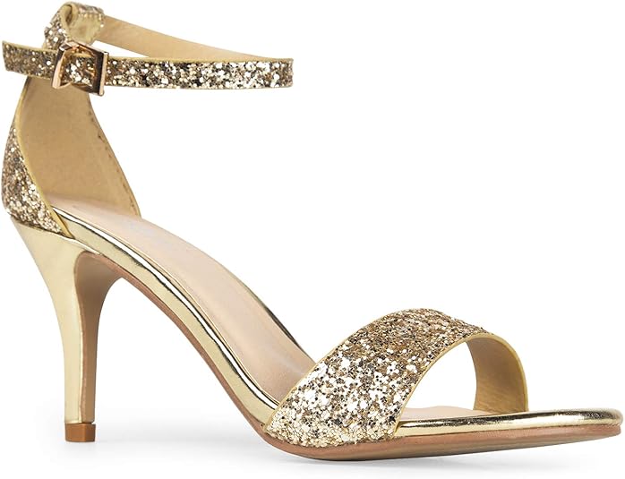J. Adams Dove Ankle Strap Womens Heels - Stylish Stiletto Shoes