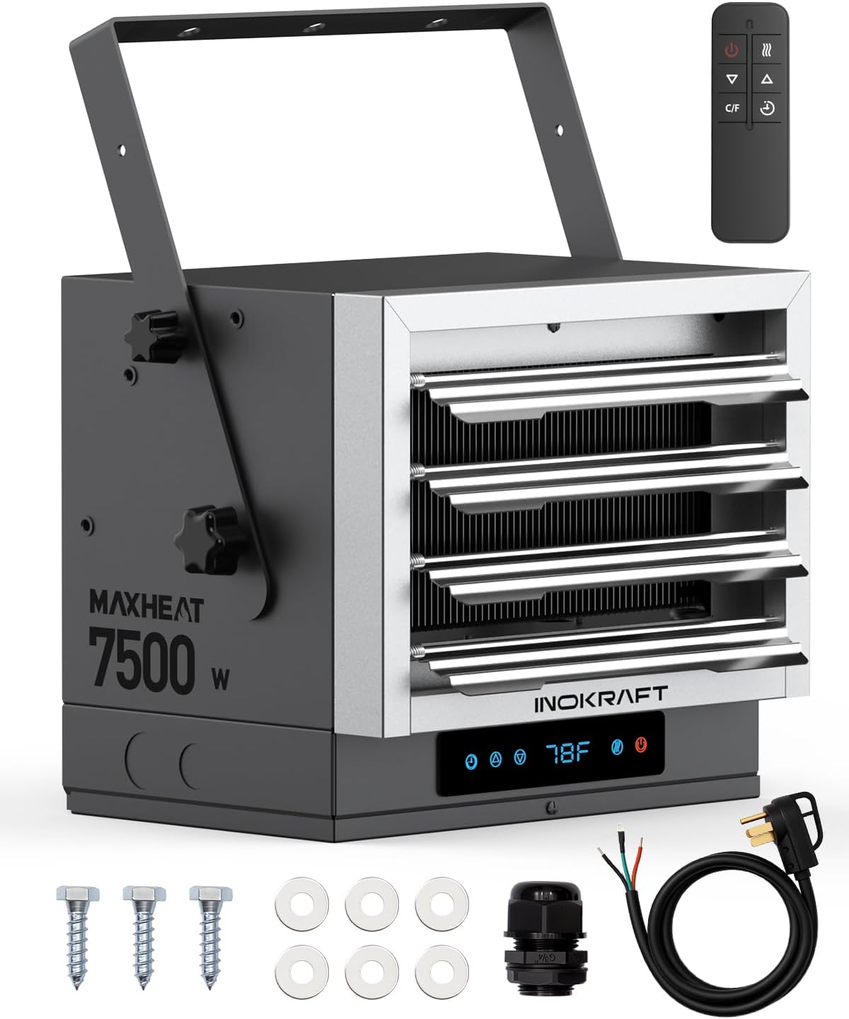InoKraft 7,500W Electric Garage Heater for Cozy Comfort