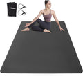 Large Yoga Mat 6ftx4ft 6mm Extra Thick TPE - Oversized Exercise Mat