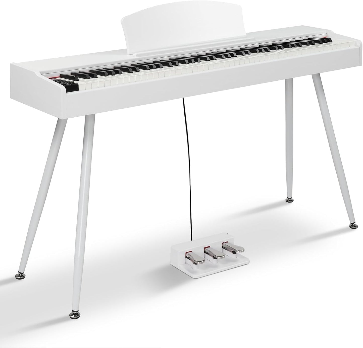 Ktaxon 88 Key Weighted Action Digital Piano with Pedals & Stand