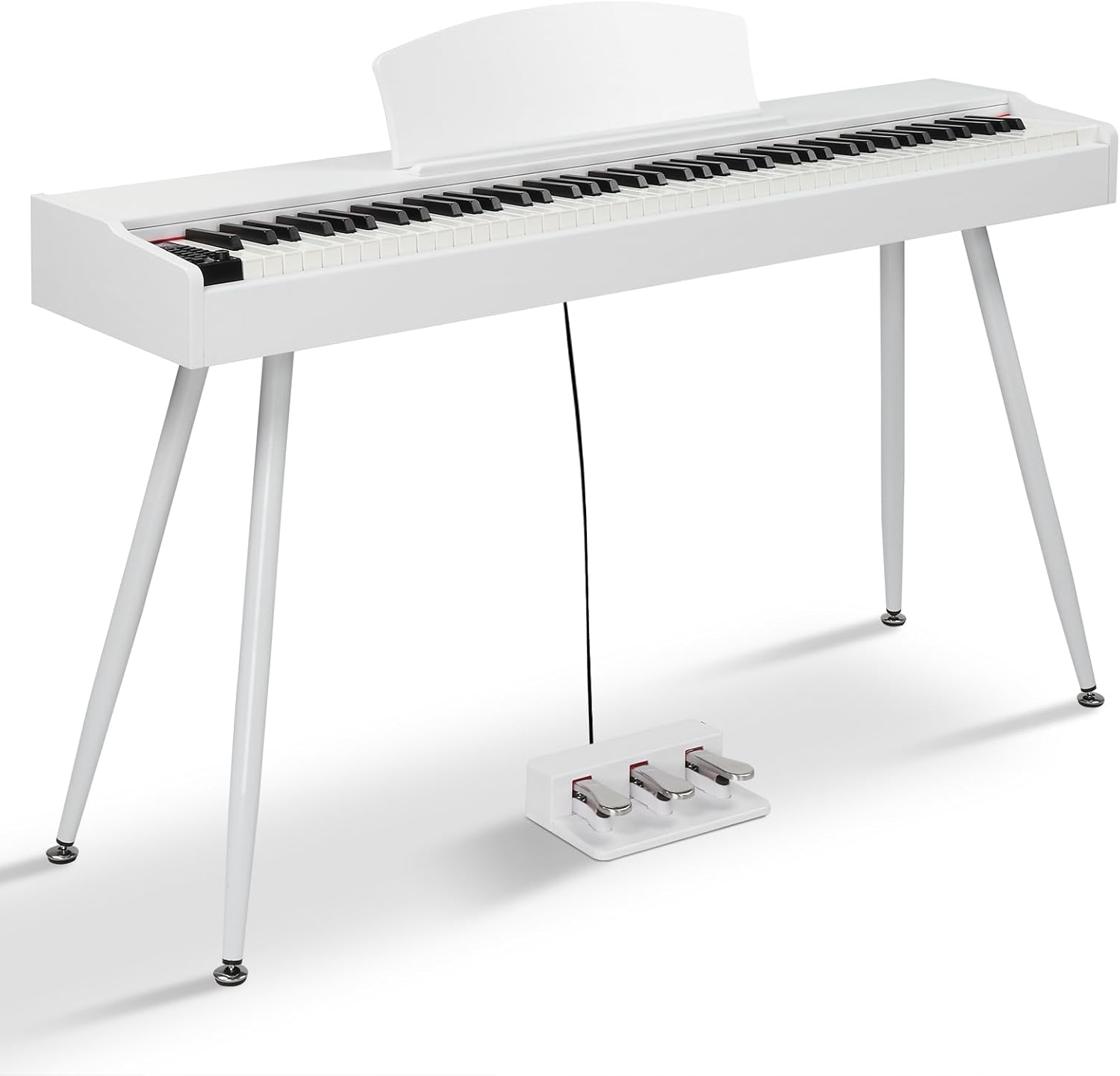 Ktaxon 88 Key Weighted Action Digital Piano with Pedals & Stand