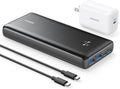 Anker Power Bank 25,600mAh Portable Charger - High-Capacity 87W Bundle