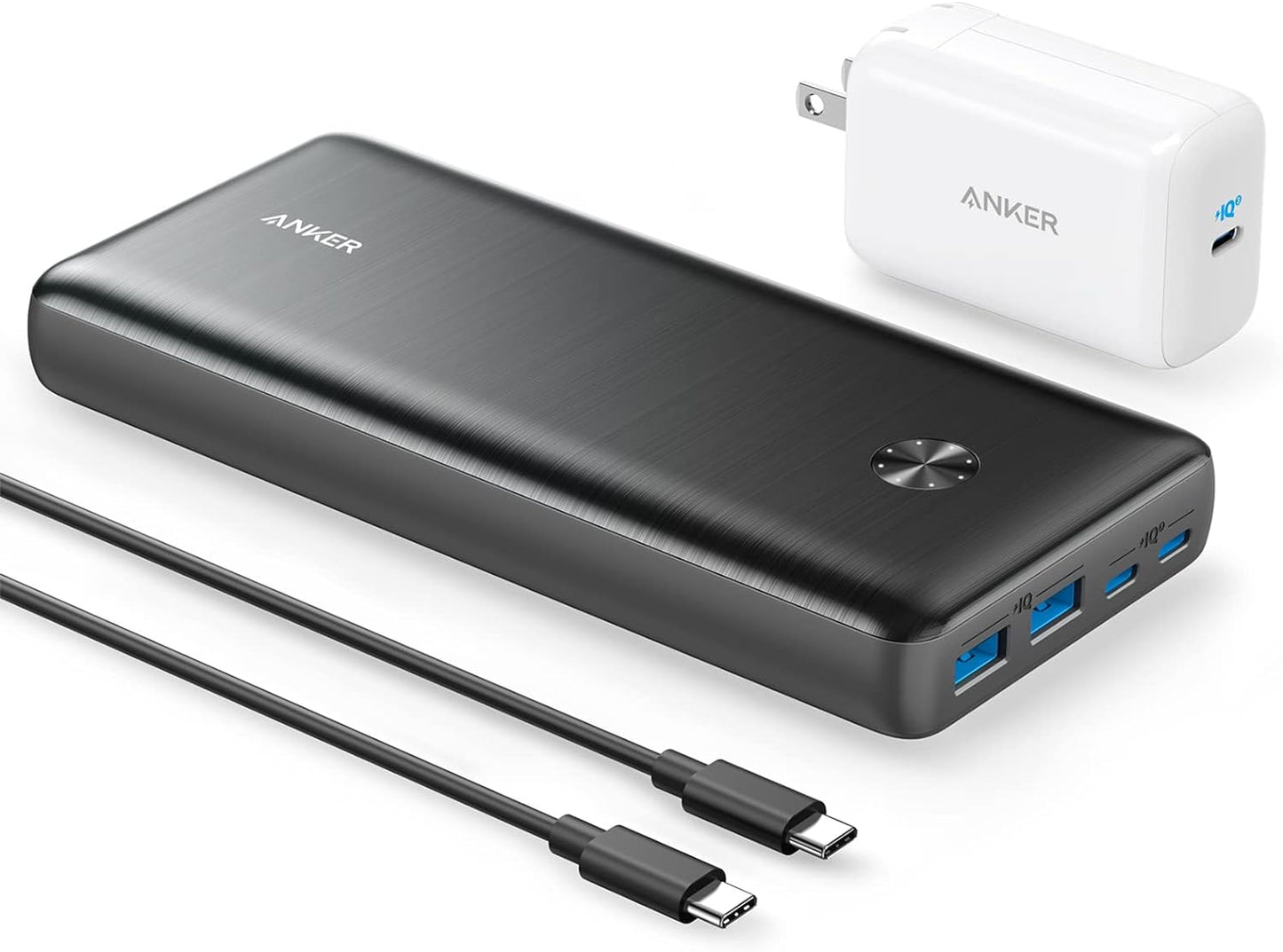 High-Power Anker Bundle: 25,600mAh Portable Charger & 65W USB-C Wall Charger