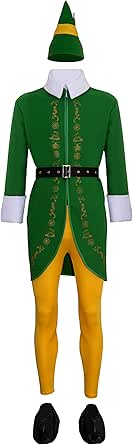 Xambop Elf Costume for Men - Perfect for Halloween and Christmas