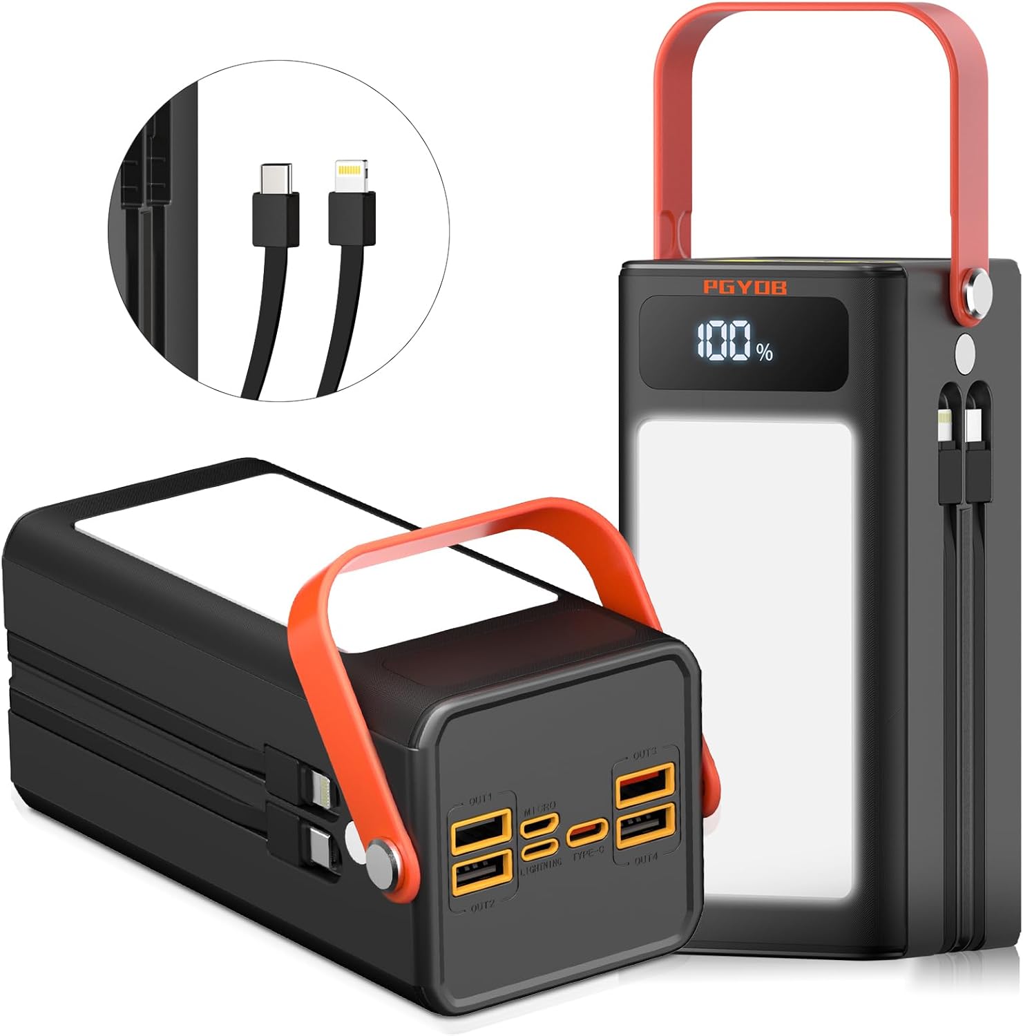 27000mAh Portable Power Bank: Ultimate Outdoor Backup!