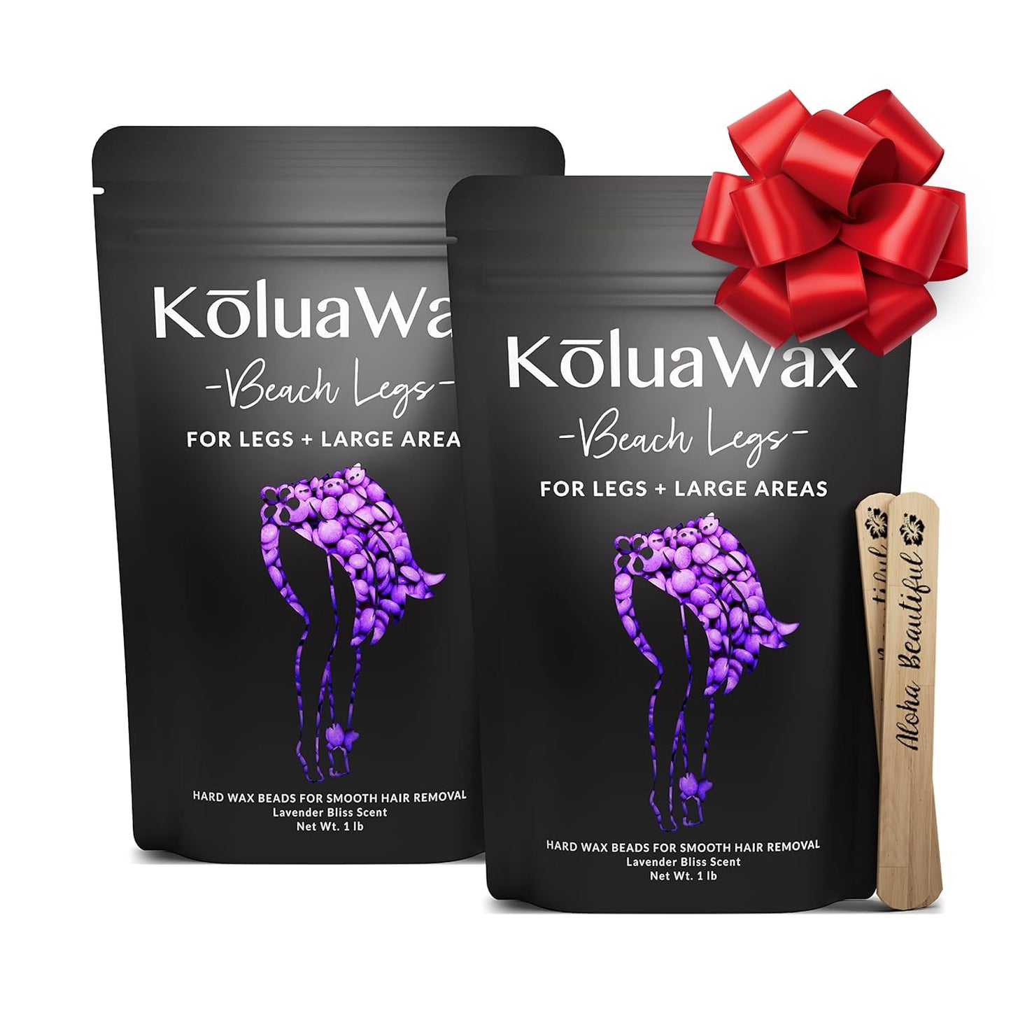 KoluaWax Hard Wax Beads for Hair Removal - Lavender Bliss