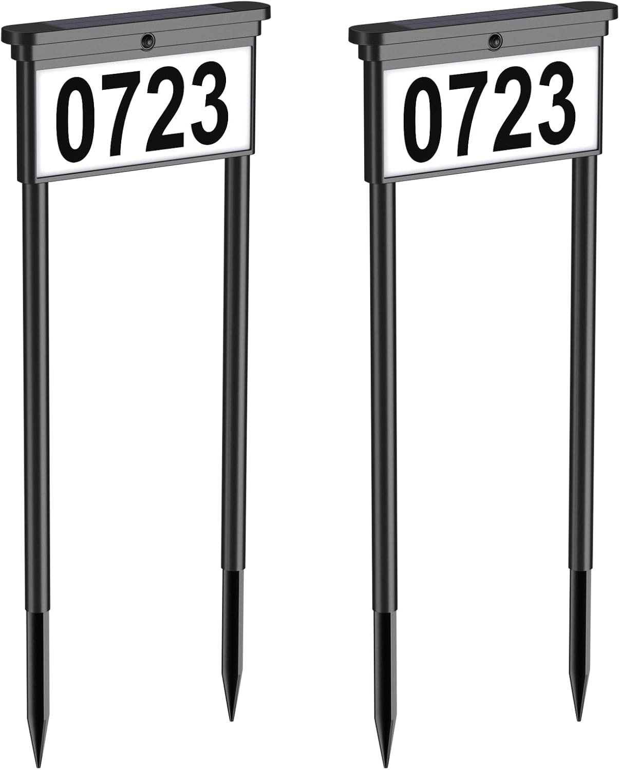 Solar Address Sign with Double-Sided Design for Easy Visibility