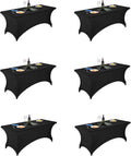 Spandex Table Covers 6ft Fitted Tablecloth for 6ft Rectangular Tables