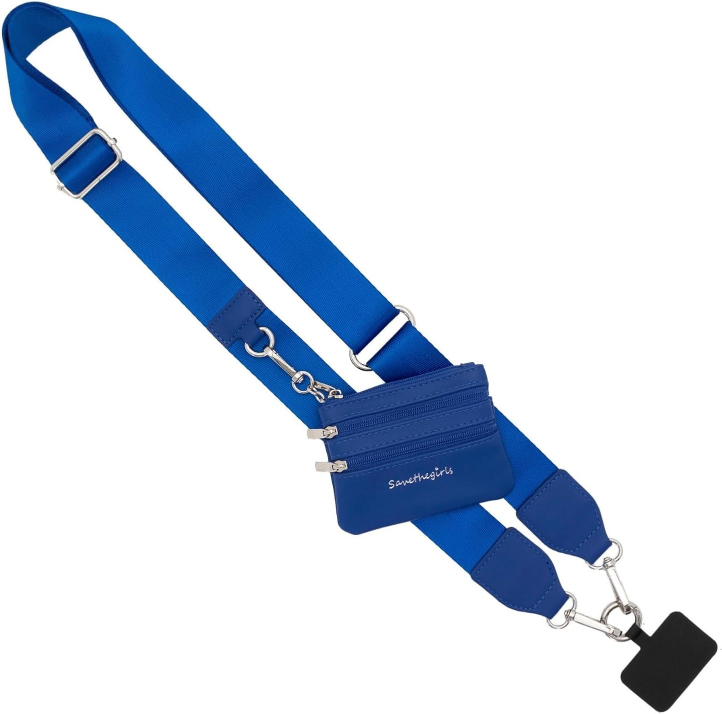 Clip and Go Phone Strap with Zipper Wallet Pouch for Convenience