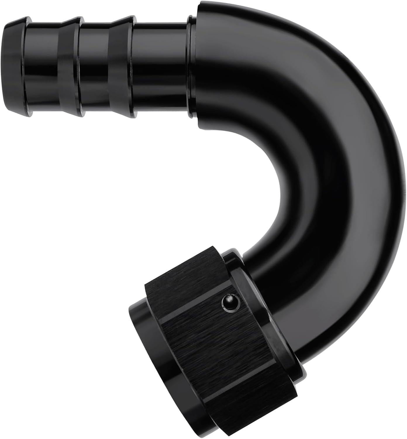 12AN 150 Degree Push Lock Fitting for Smooth Fuel Flow