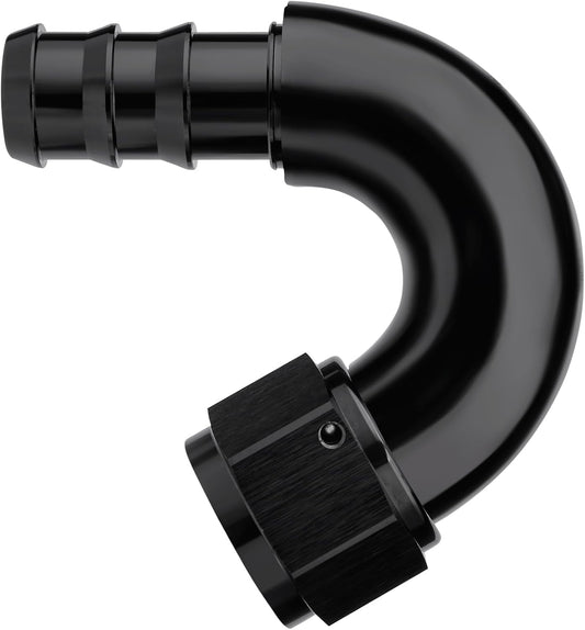 12AN 150 Degree Push Lock Fitting for Smooth Fuel Flow