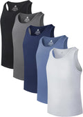 DAVID ARCHY Men's Tank Top Bamboo Rayon Undershirts - Cool, Soft Fit