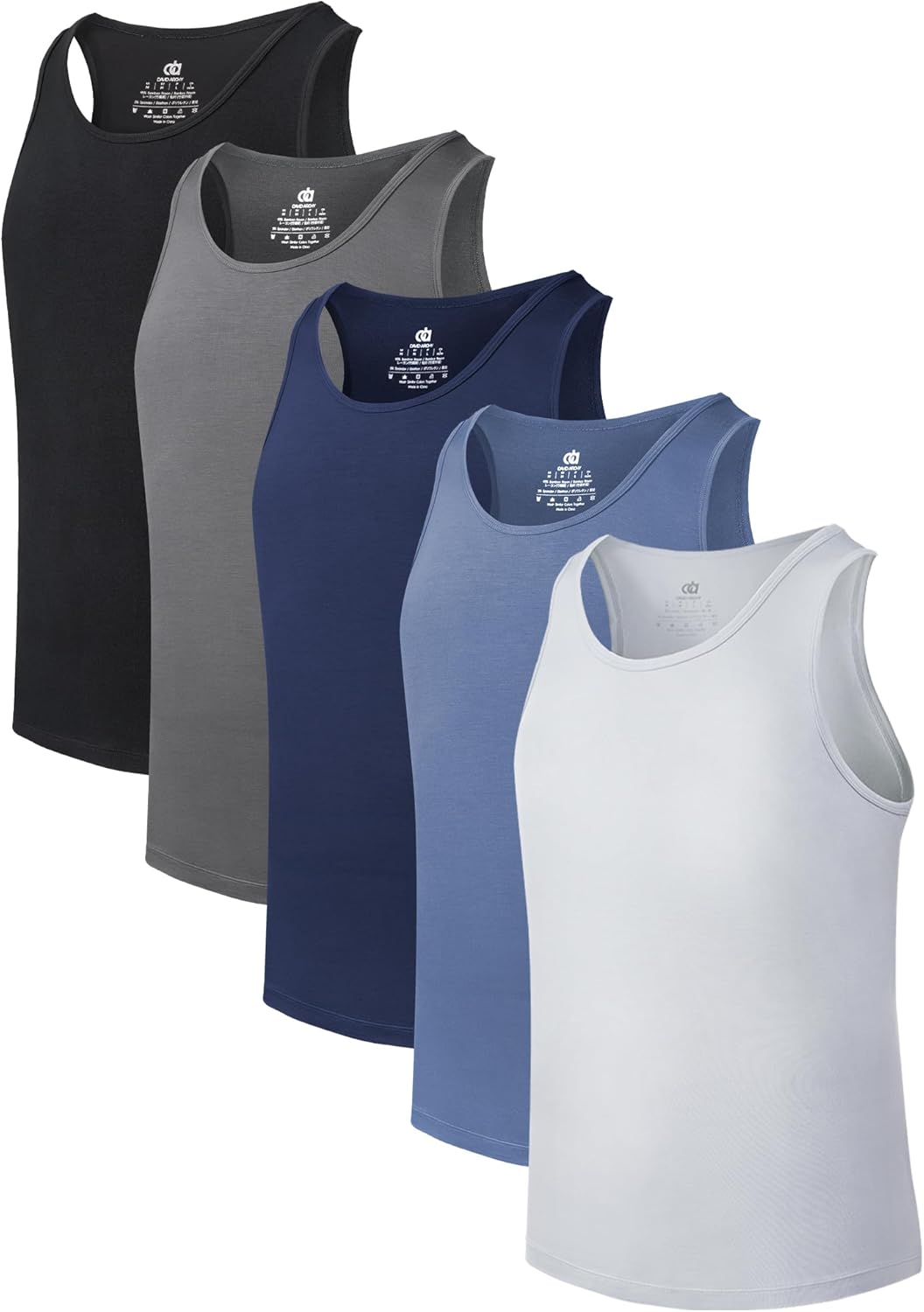 Bamboo Rayon Men's Tank Top Undershirts for All-Day Comfort