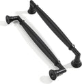 6 in Hole Center Matte Black Cabinet Pulls 10 Pack - Heavy Duty