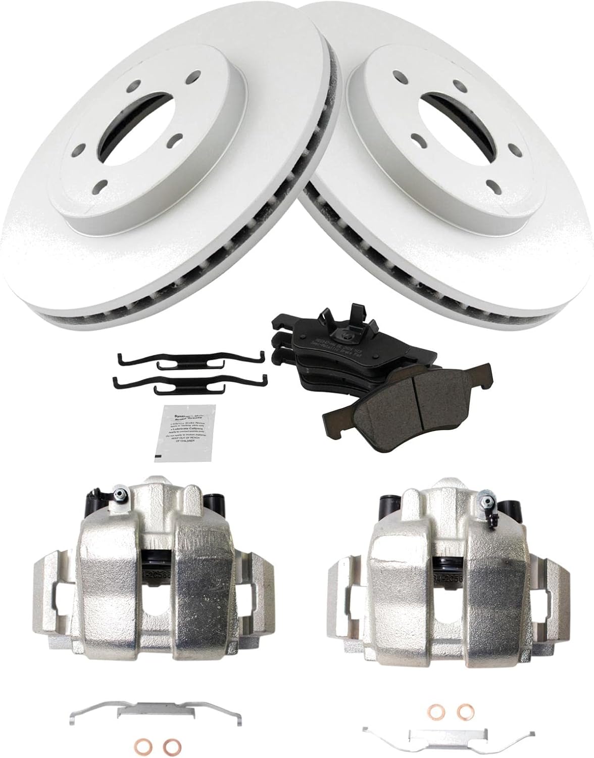 TRQ Front Brake Pad & Rotor Kit for 2005-2010 Ford Escape