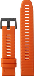 Garmin QuickFit 22 Watch Band - Ember Orange Silicone for Easy Swaps