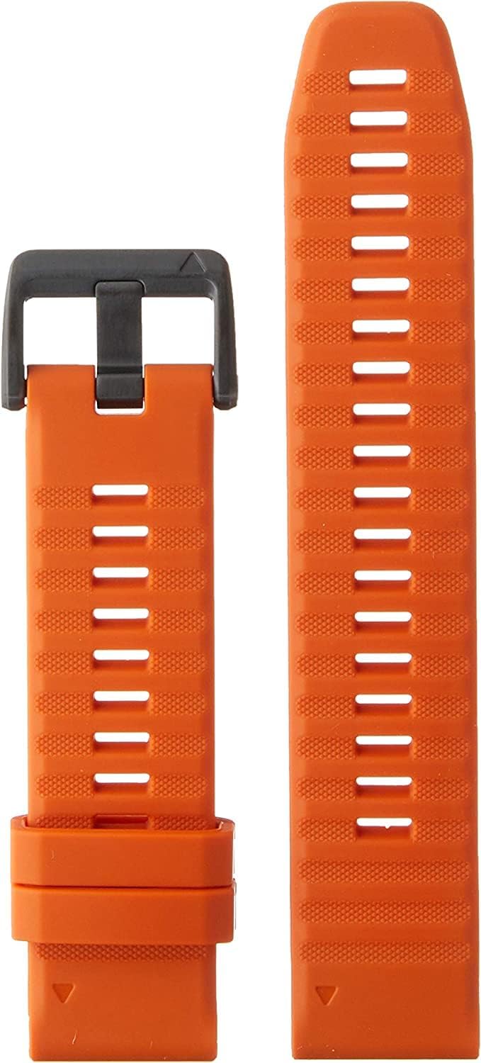 Garmin QuickFit 22 Watch Band - Ember Orange Silicone Style
