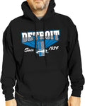 NFL Adult Unisex Vintage Block Fleece Hooded Sweatshirt - Lions