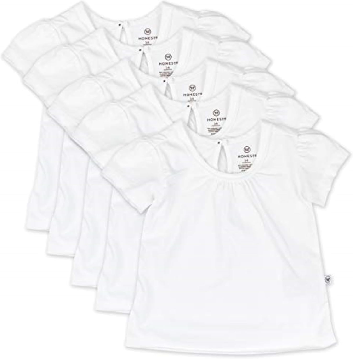 Organic Cotton Puff Sleeve T-Shirts for Baby and Toddler Girls