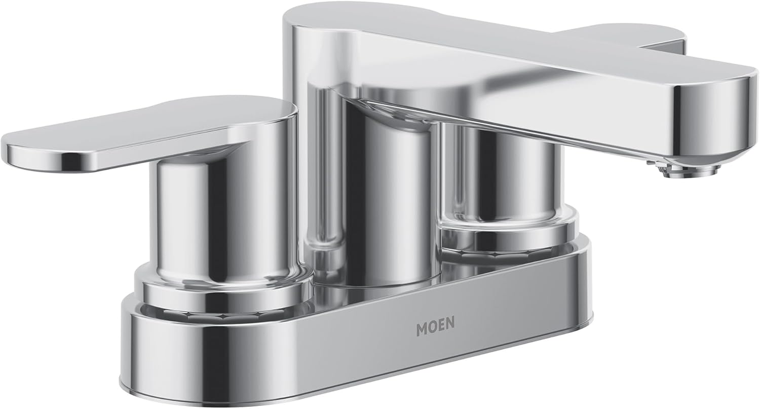 Moen Laris Two-Handle Bathroom Faucet with Modern Design