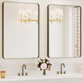 Bathroom Mirrors for Over Sink 24x36in - 2-Pack Bronze Frame
