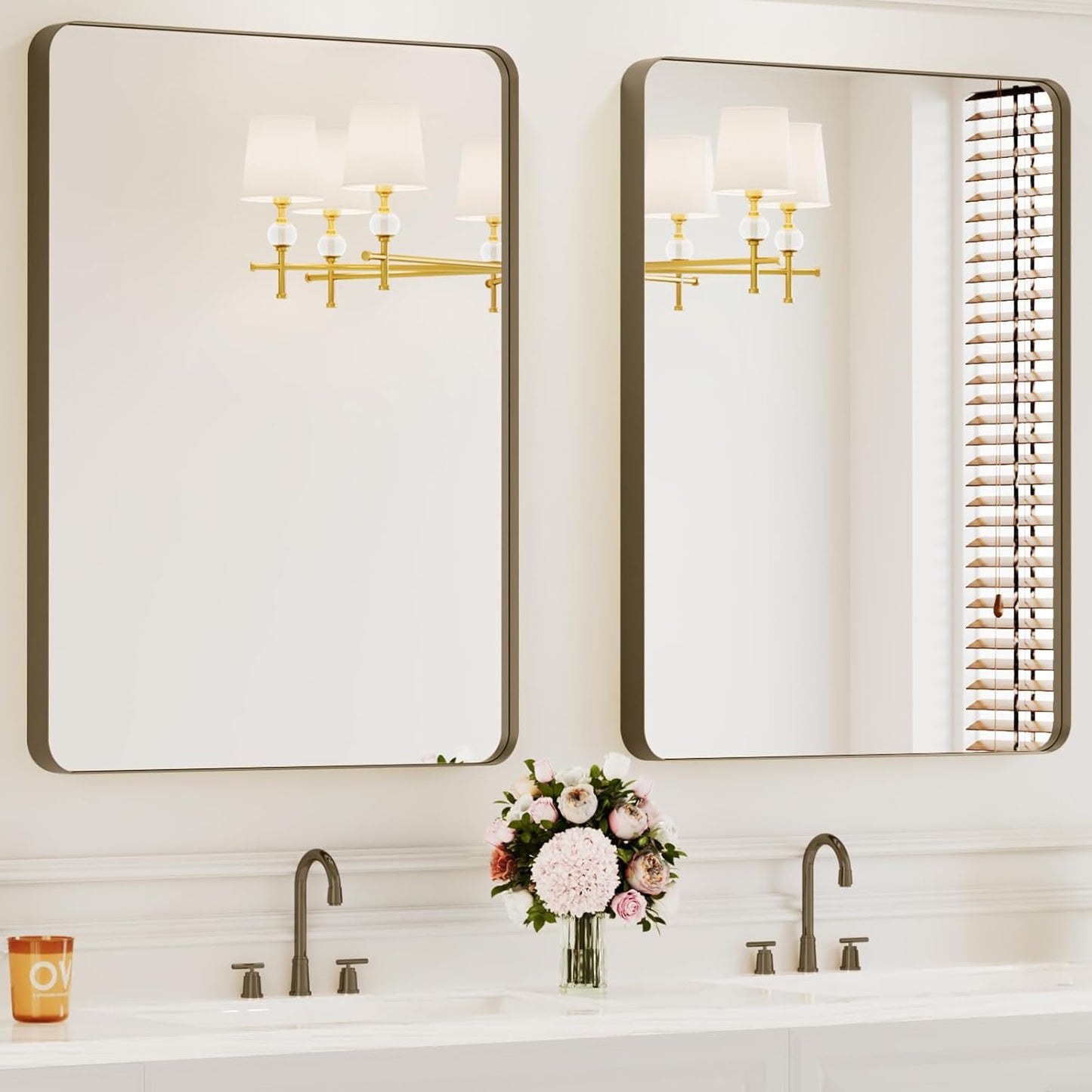 Bathroom Mirrors for Over Sink, 2Pcs 24x36Inch Vanity Mirrors