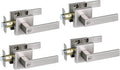Satin Nickel Zinc Alloy Bed/Bath Door Lever for Privacy - Heavy Duty