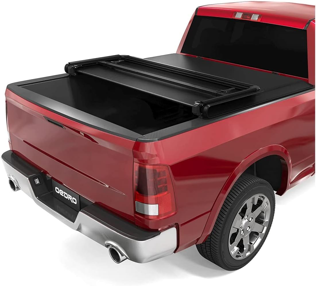oEdRo Soft Tri-Fold Tonneau Cover - Dodge Ram 1500/2500/3500 - Easy Install