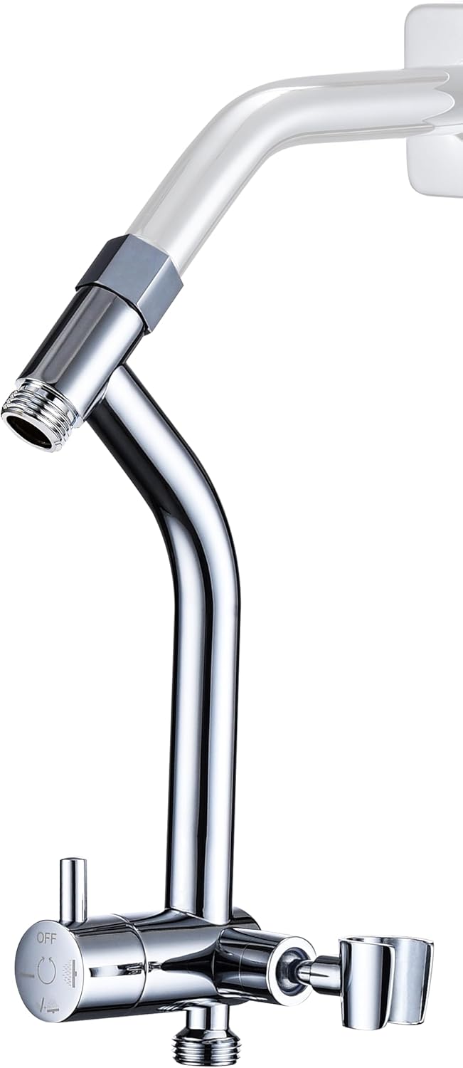 G-Promise All Metal Shower Diverter with Low Handheld Holder