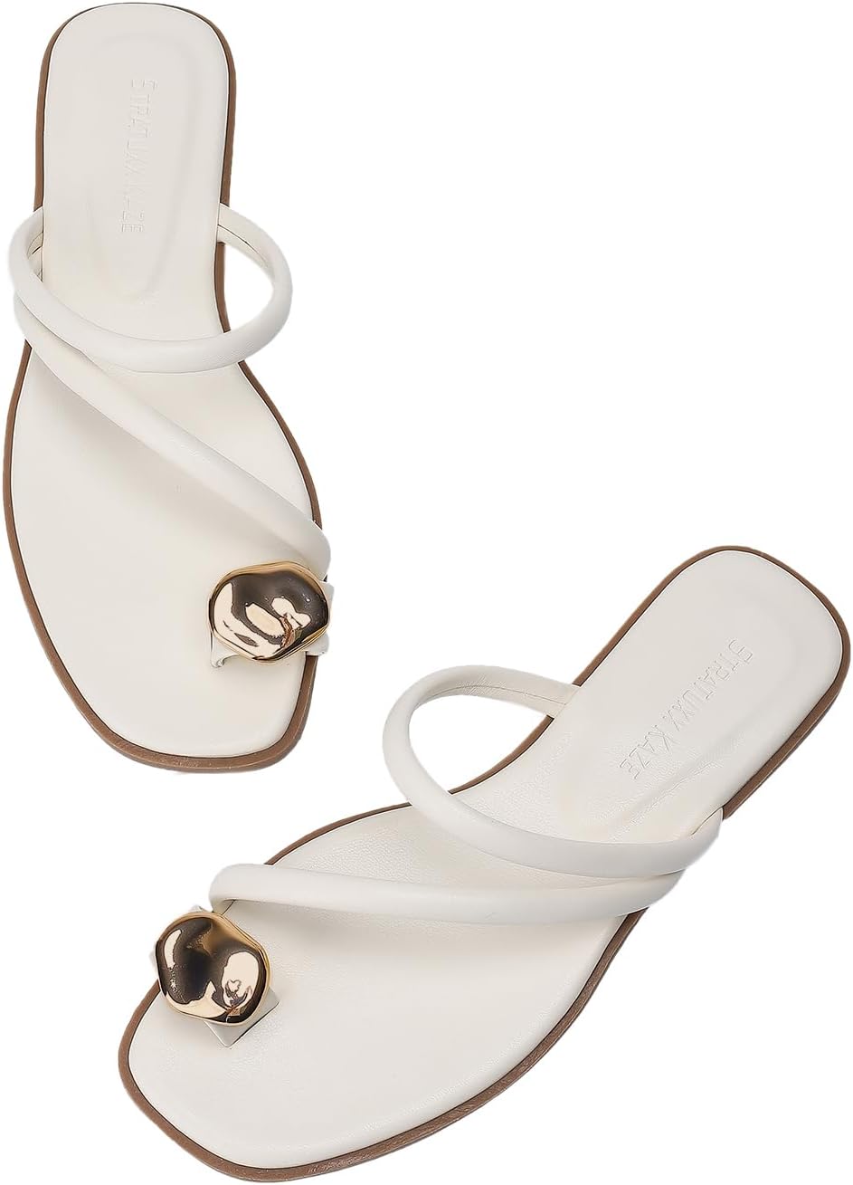 Women's Toe Ring Thong Sandals for Casual Summer Style