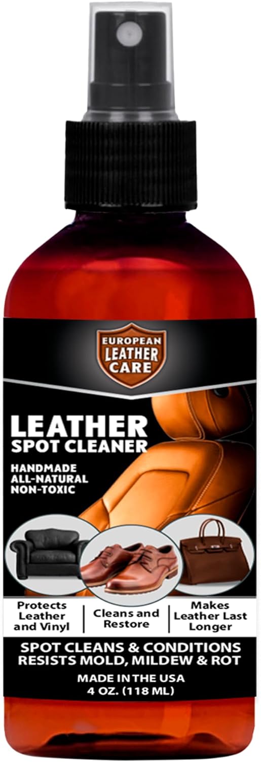 European Leather Works 4oz Spot Cleaner - Revitalize All Leather