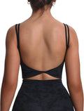 Women's Twist Back Sports Bra Crop Tank - Comfortable Support
