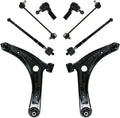 Front 8-Piece Steering & Suspension Kit for 2009-2017 Mitsubishi