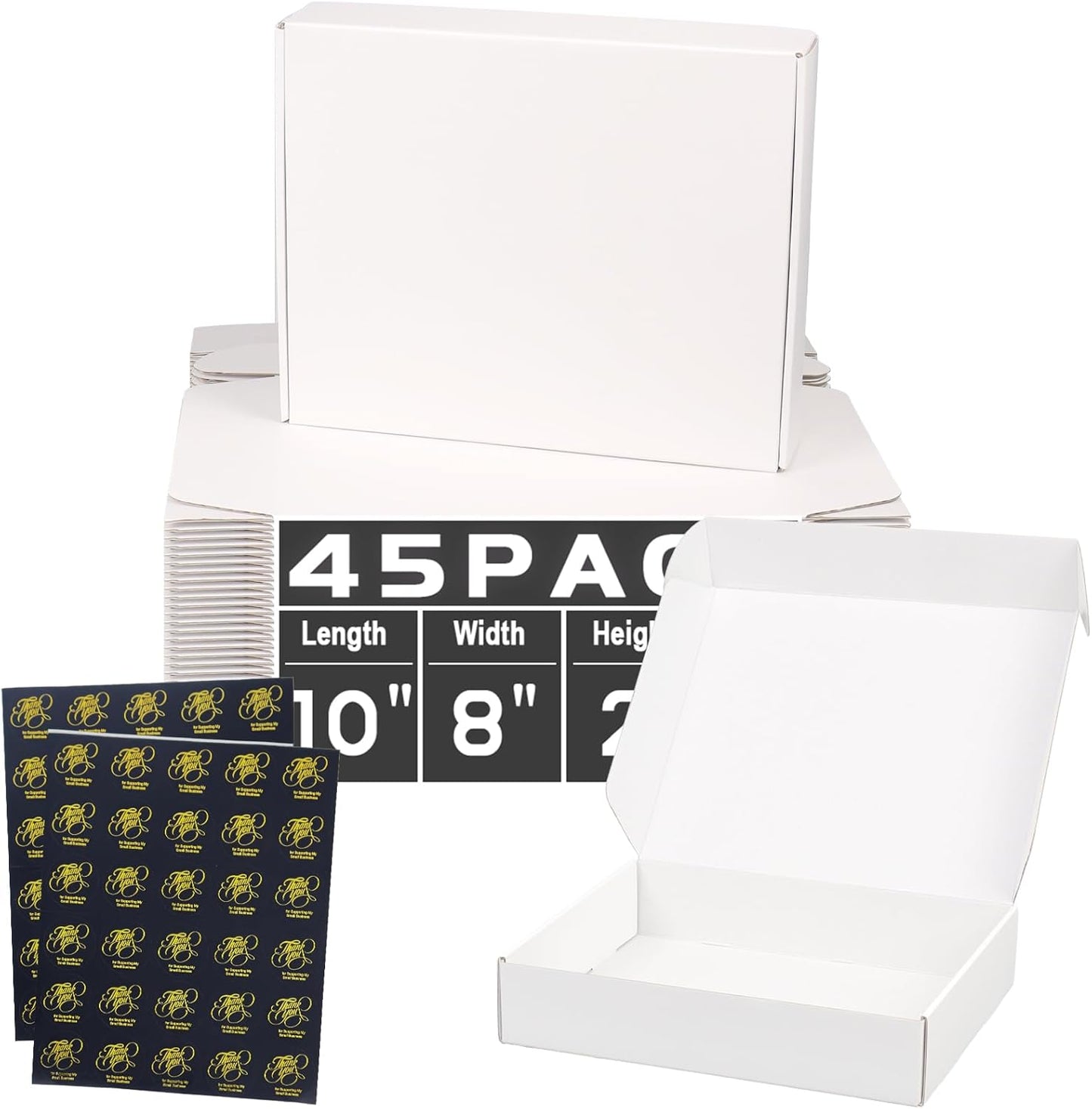 10x8x2 Inch Shipping Boxes for Small Business Packaging Needs