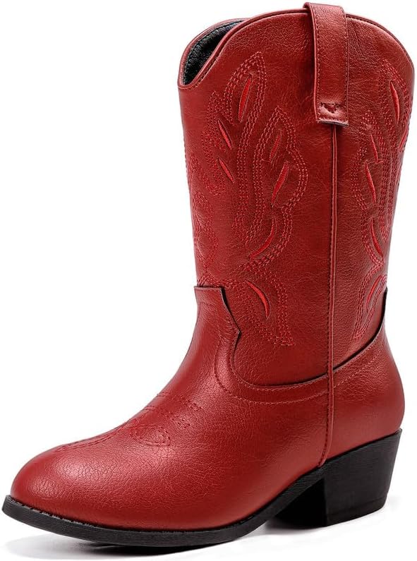 Cowgirl Boots for Little Girls with Classic Embroidery Style