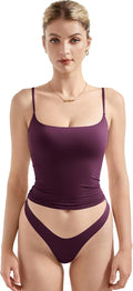 Women Sexy Square Neck Tank Top Summer Y2K Cami - Flattering Fit back