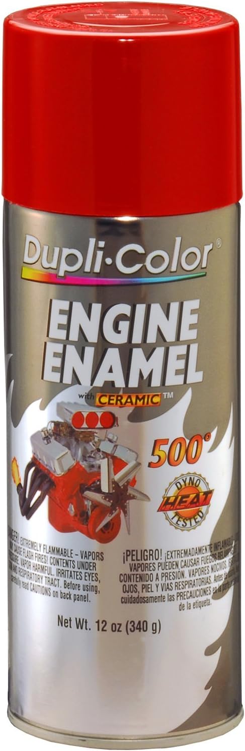 Dupli-Color Engine Enamel with Ceramic - High Gloss Red Finish