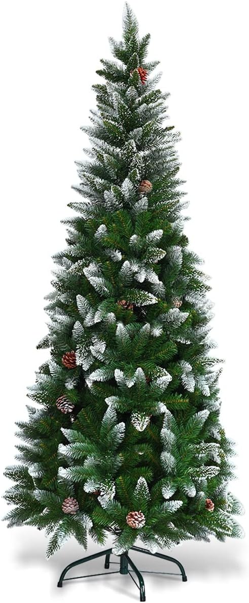Artificial Christmas Tree with Pine Cones for Festive Decor