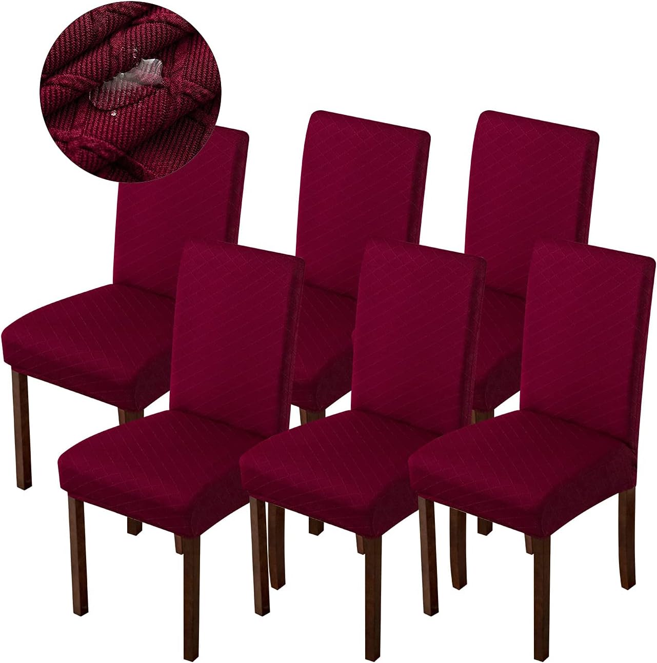 Genina Waterproof Chair Covers for Dining Room and Kitchen Use