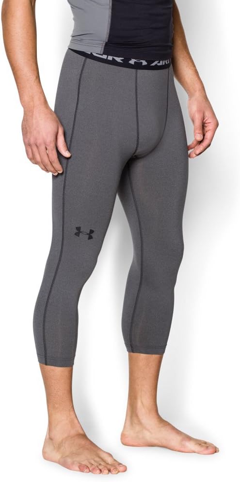 Under Armour Mens HeatGear Armour 3/4 Leggings for Comfort