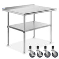 Stainless Steel Work Table 36 in x 24 in - NSF Commercial Prep Table