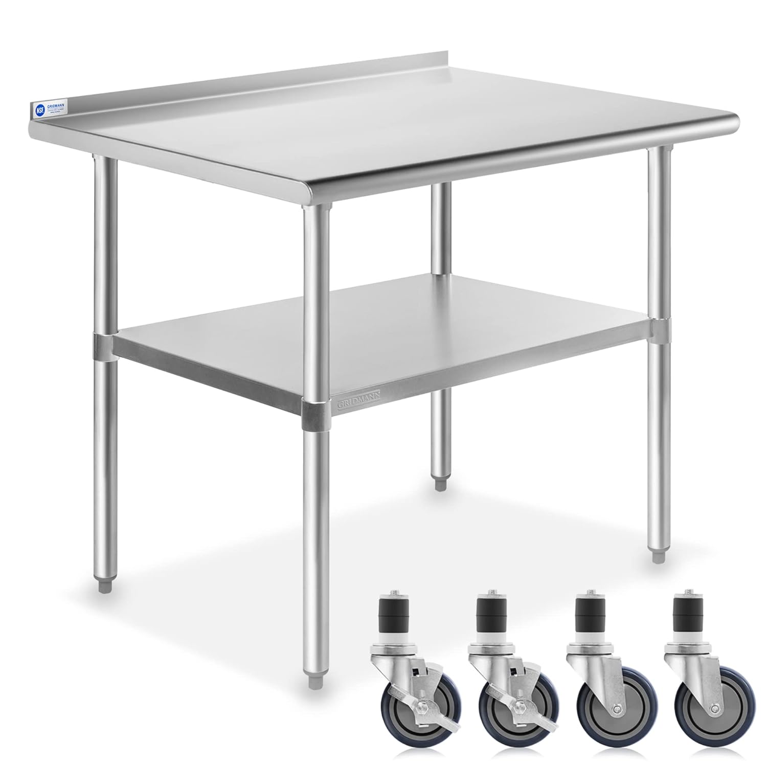 GRIDMANN Stainless Steel Table for Commercial Kitchen Use